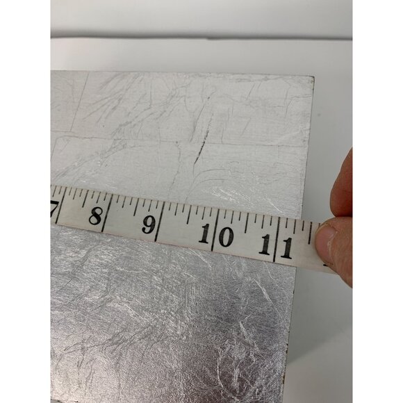 Silver Decorative Wood Jewelry Trinket Box Hing Lid Medium GUC 8816 - Picture 10 of 11